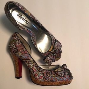 Unlisted by Kenneth Cole Paisley Platform Heels
